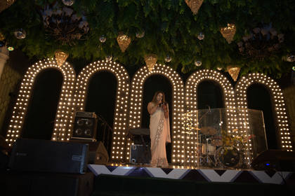 Backdrop and Stage — Sangeet decor — Radisson Blu
